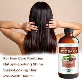 velona jojoba oil used in hand massage for glide and nourishment benefit