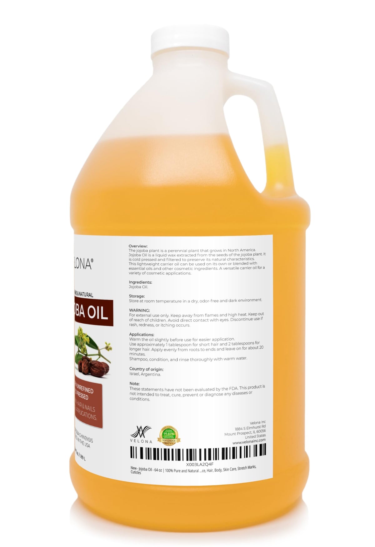 velona oil texture on hand showing quick absorption and lightweight feel
