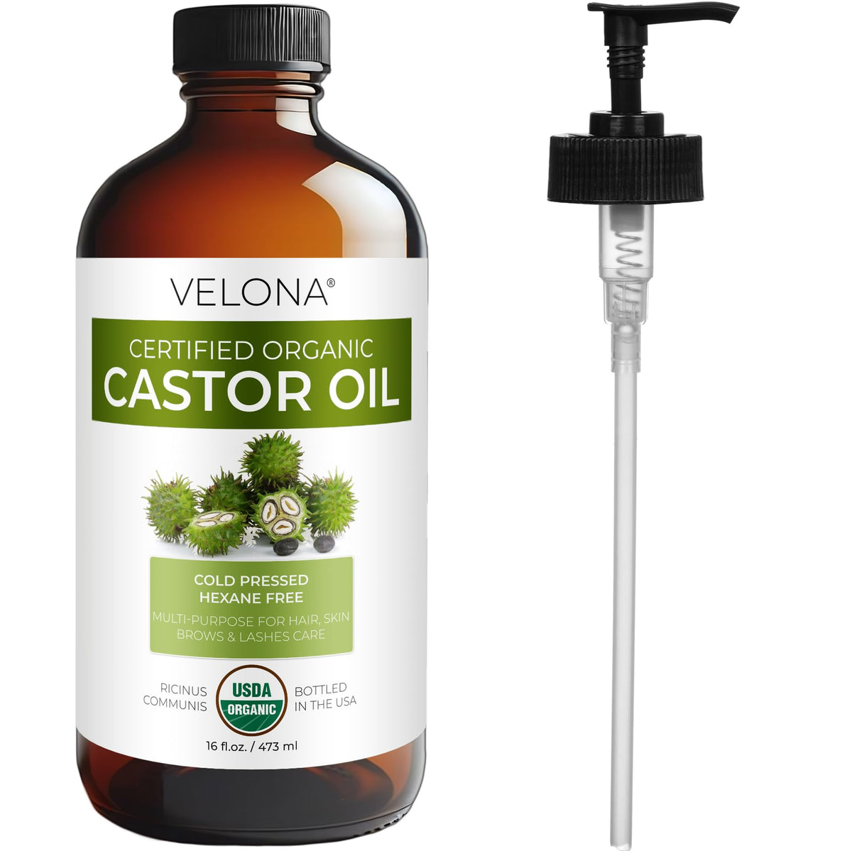 velona label ingredients closeup showing USDA organic certification and transparency