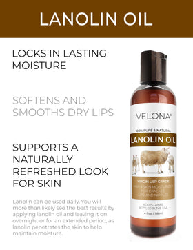 velona bottle close-up of cap and label emphasizing USP Grade purity benefit