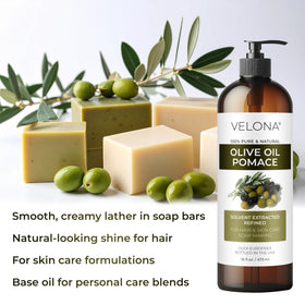 velona oil used in soap making demonstrating creamy lather and improved bar texture