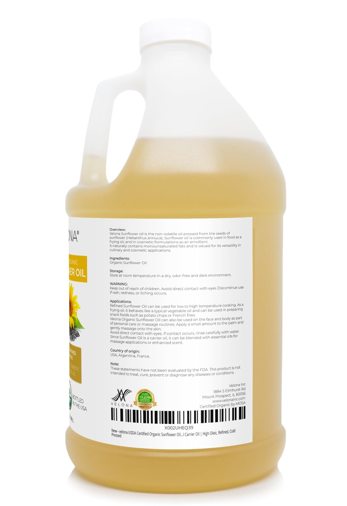 velona oil in a skillet demonstrating cooking stability and neutral taste
