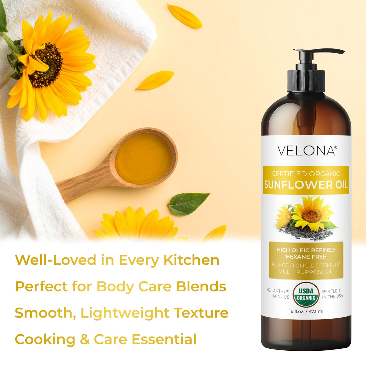 velona oil applied to skin illustrating moisturizing and quick absorption