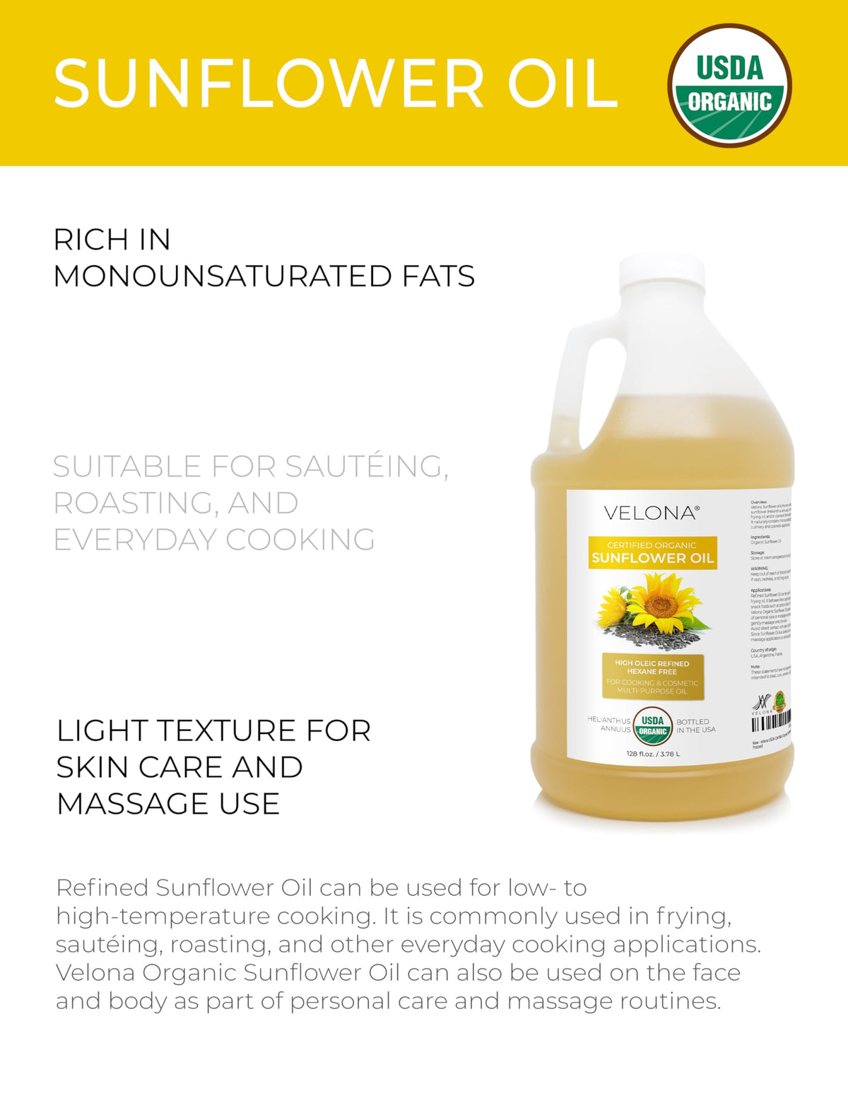 velona oil pouring close-up highlights smooth texture and clean pour for cooking