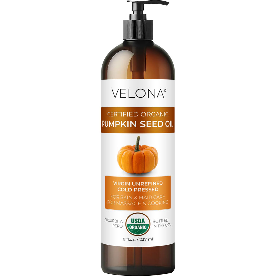 velona bottle front view showing organic label and rich color benefit elegant presentation