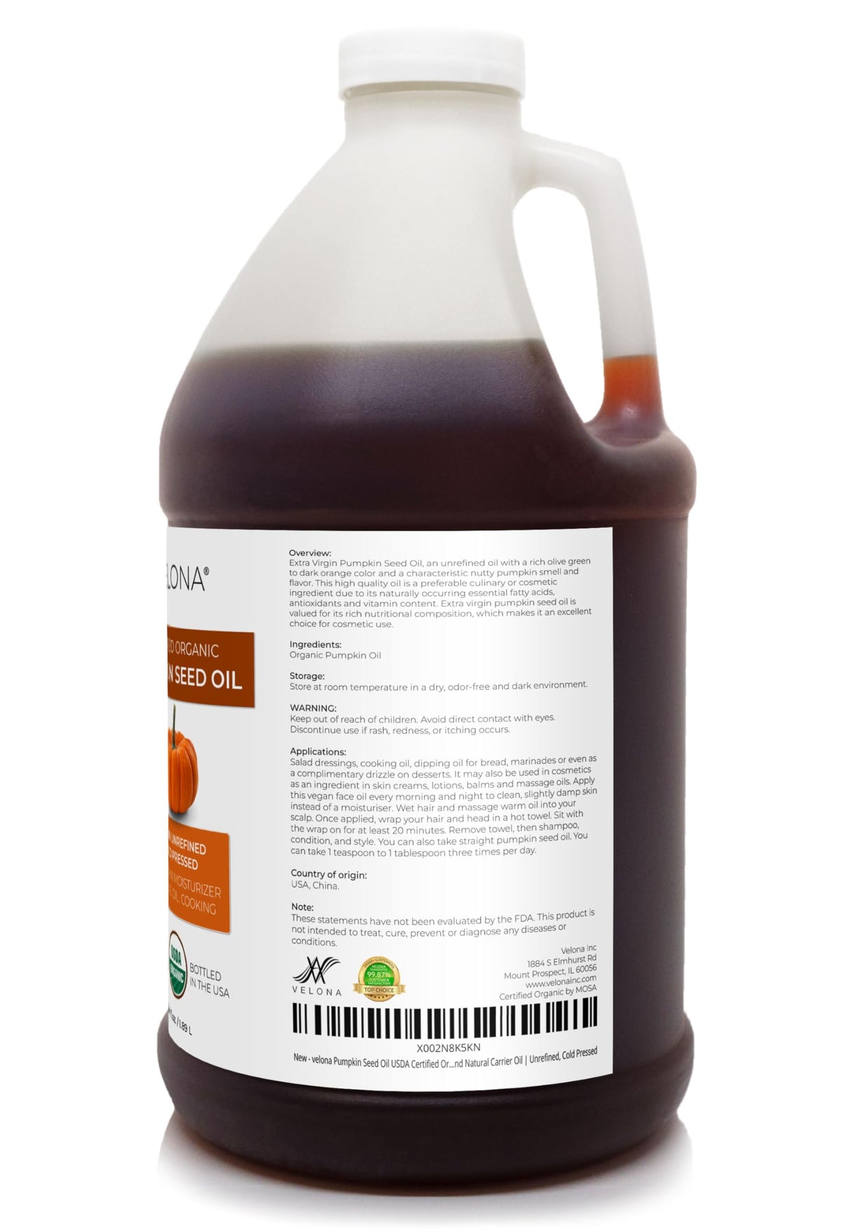 velona oil pouring into bowl illustrating rich color and gourmet finish
