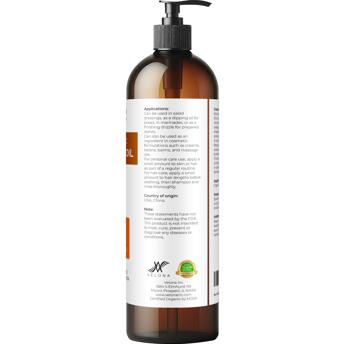 velona oil drizzled over salad demonstrating flavor enhancement and finishing use