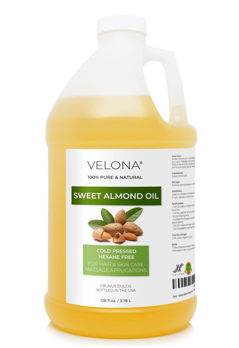 velona front bottle showing 1 gallon label and clean packaging benefit
