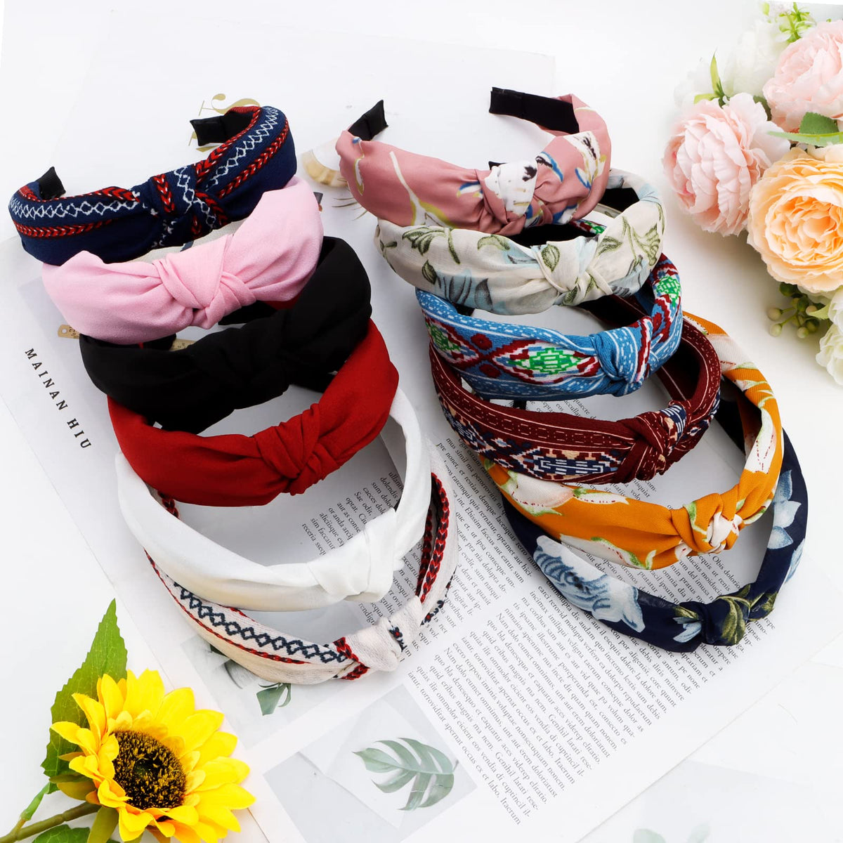 VELSCRUN headband used during yoga offering non-slip support