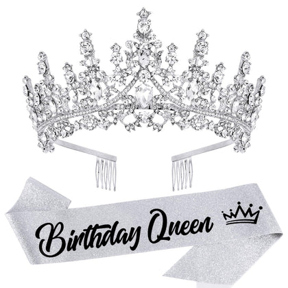 VELSCRUN front view showing full crown sparkle and elegant silhouette