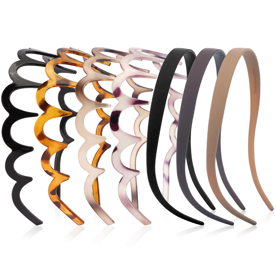 VELSCRUN front view headband showing neat shape and secure hold