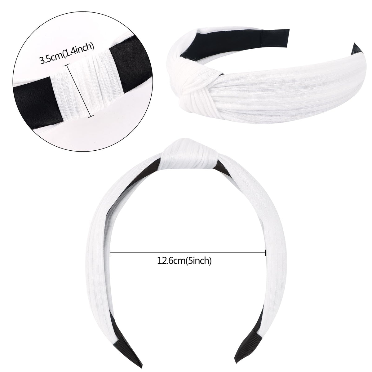 VELSCRUN headband on woman with long hair showing non-slip hold during activity