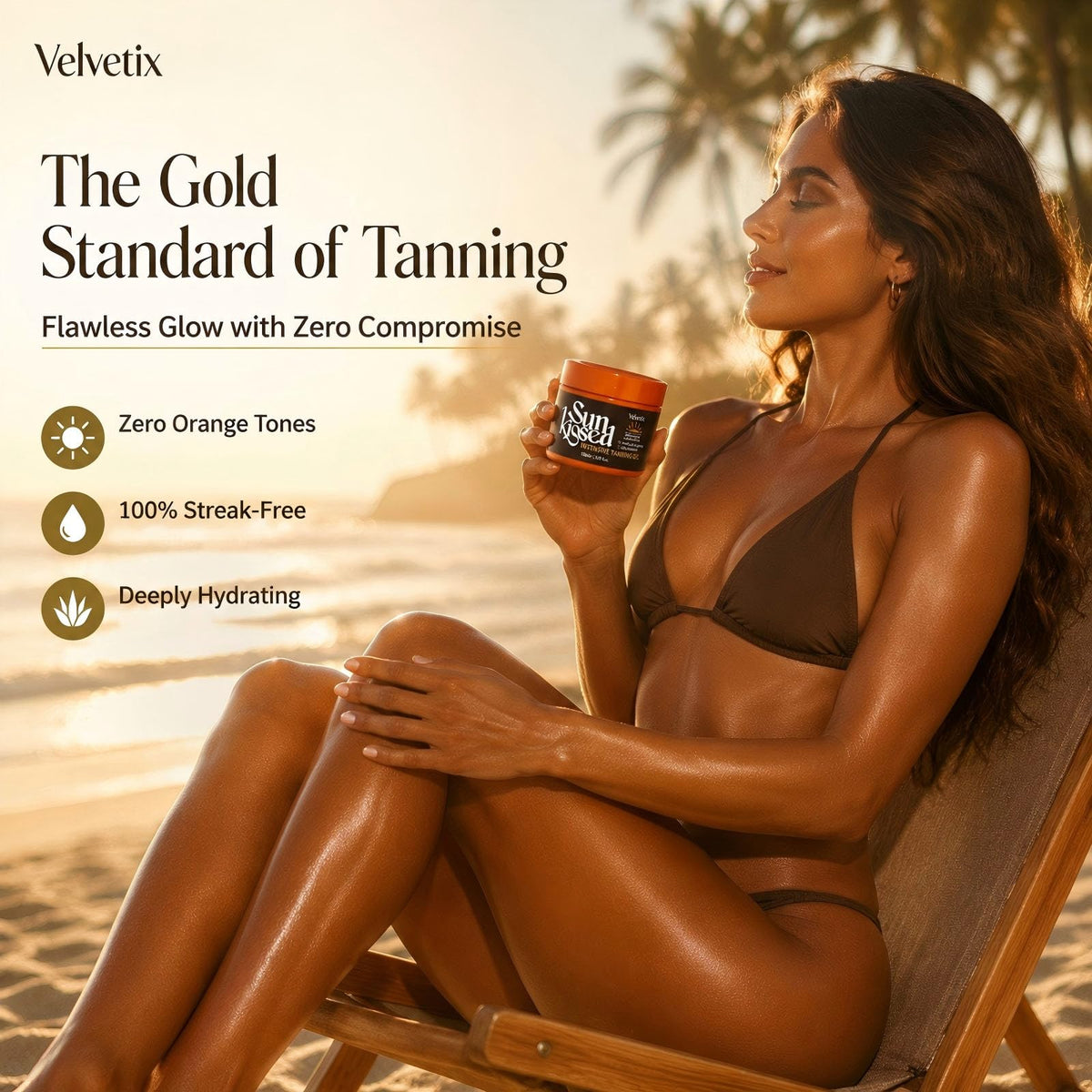 Velvetix carrot oil close-up illustrating natural bronzing ingredient