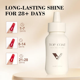 VENALISA label close-up showing HEMA-free formula for gentler nails