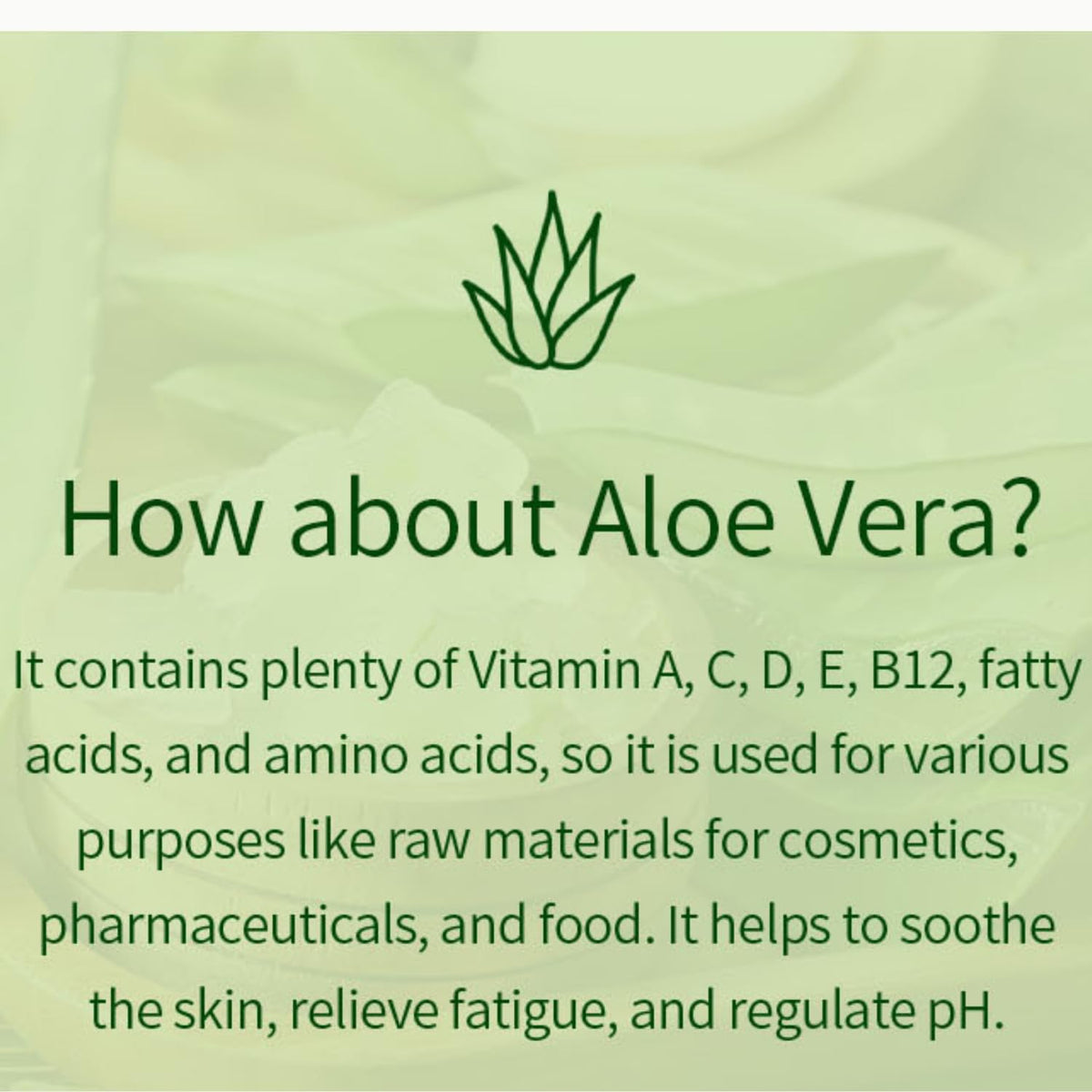 VENAMINE label detail highlighting aloe ingredient list and ingredient clarity
