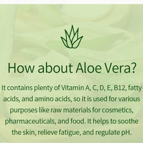 VENAMINE label detail highlighting aloe ingredient list and ingredient clarity