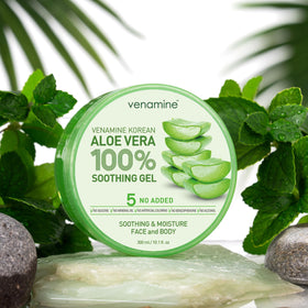VENAMINE applied after sun exposure on shoulder to soothe skin