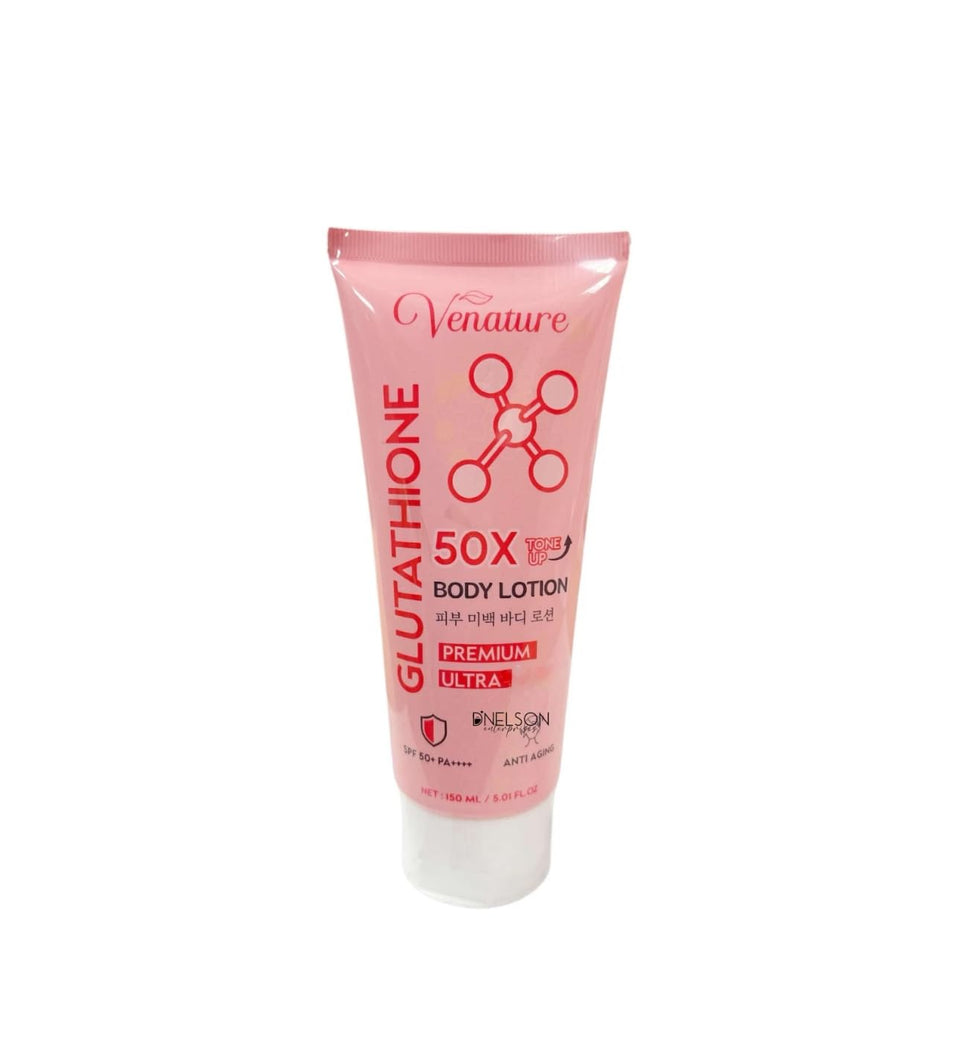 Venature front packaging showing 150g tube and clear benefits