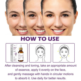 Woman applying Venature serum as part of a skincare routine in a bathroom