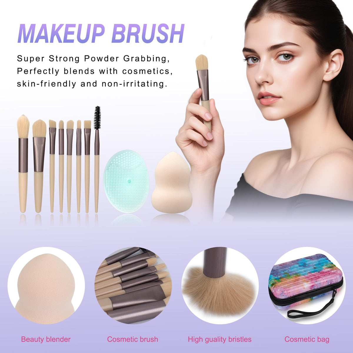 venshun cleansing brush texture closeup for gentle pre-makeup prep benefit