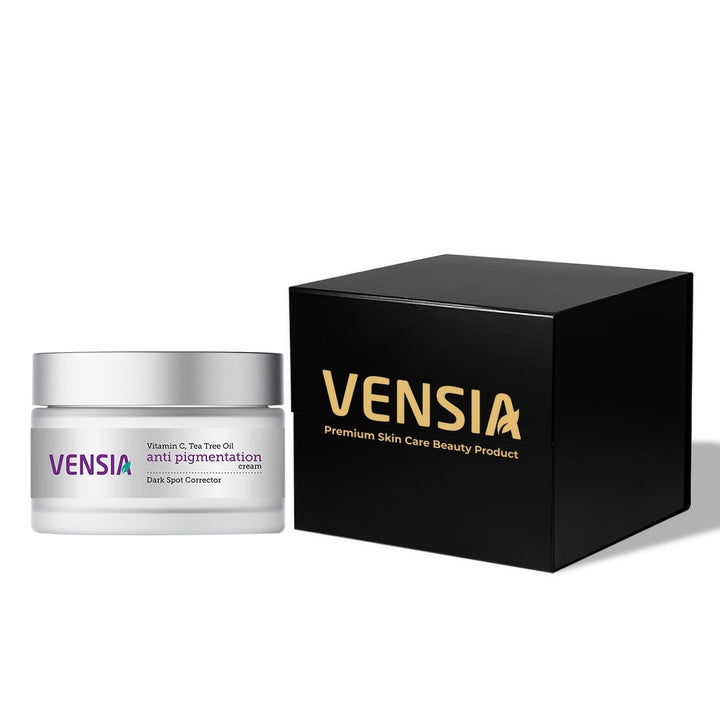 VENSIA front jar showing packaging and 30g size benefit