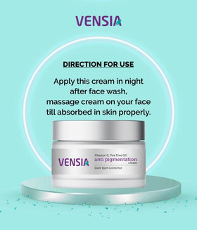 VENSIA botanical close-up showing natural extracts and soothing benefit