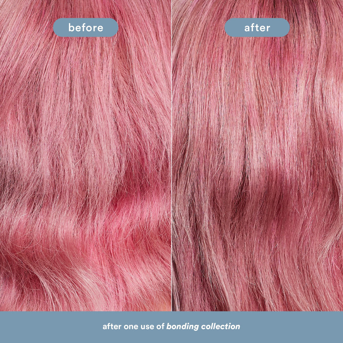 VERB Bonding Mask being applied to mid-lengths to demonstrate smoothing and manageability