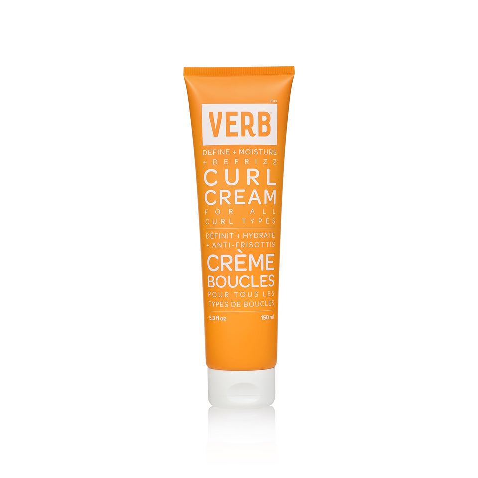 VERB curl cream front jar showing brand and clean design for easy identification