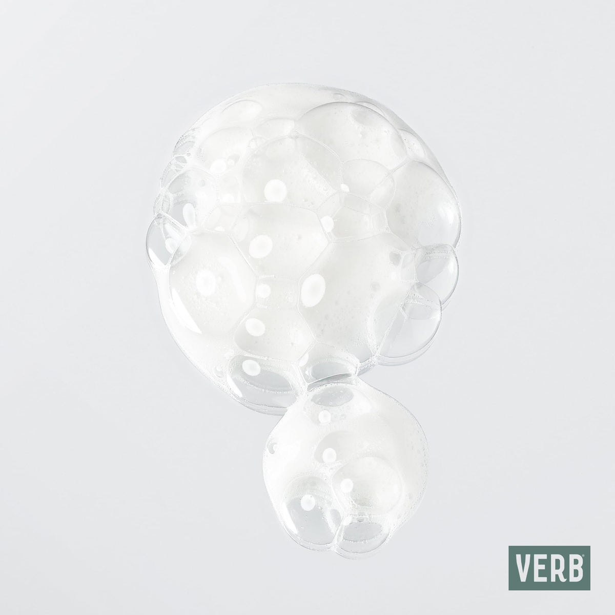 VERB foam texture close-up showing lightweight spreadable formula benefit