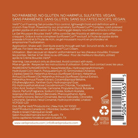 VERB ingredient label close-up showing sunflower complex and oil benefits