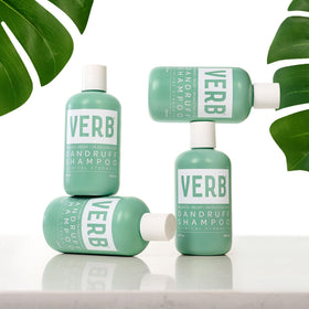 VERB shampoo being massaged into scalp showing effective use