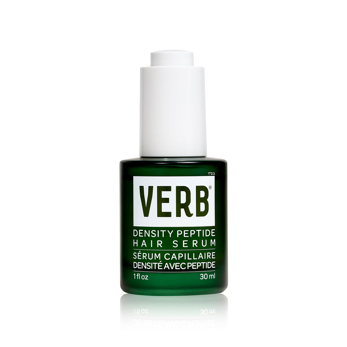 VERB Density Peptide Serum front packaging showing bottle and dropper for clear identification and trust