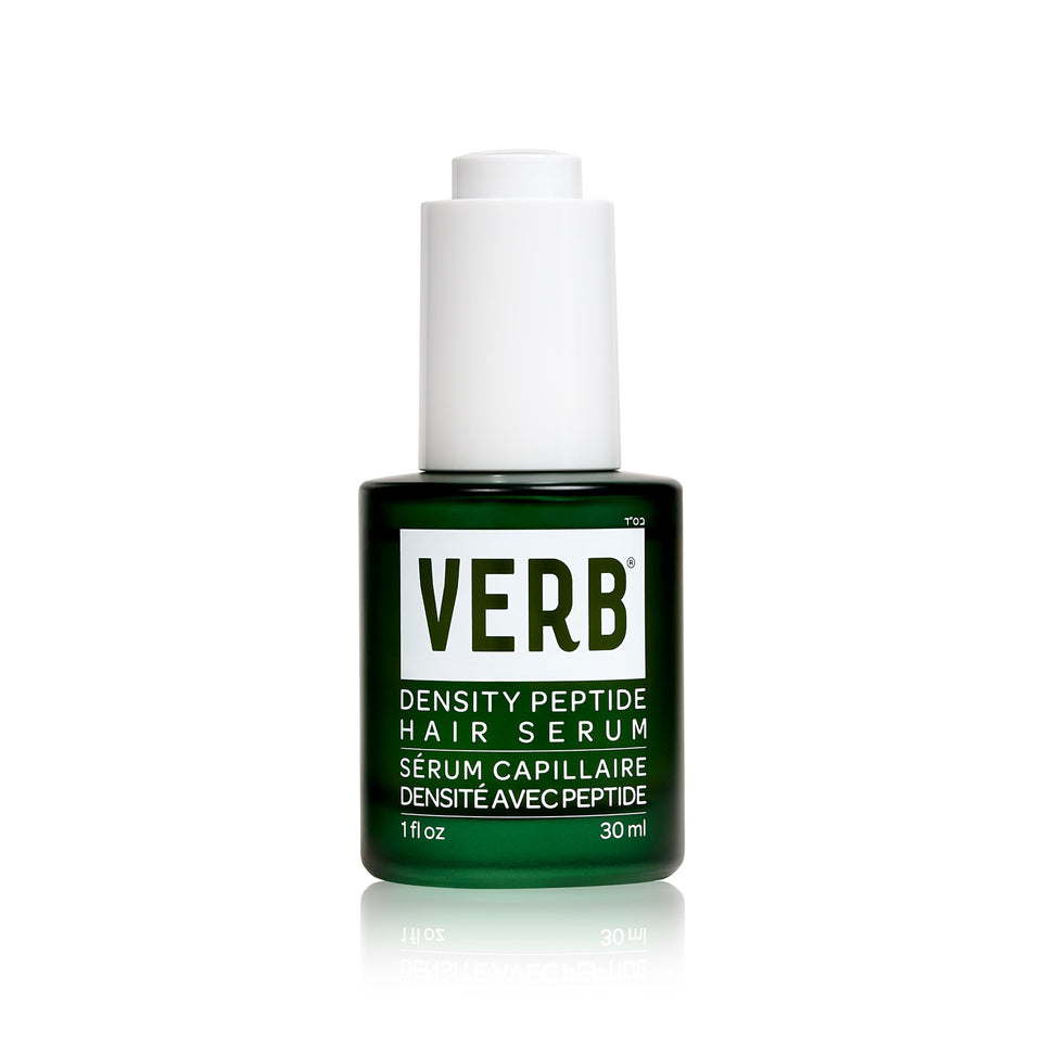 VERB Density Peptide Serum front packaging showing bottle and dropper for clear identification and trust