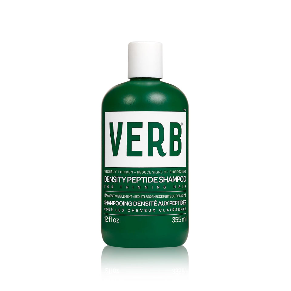 VERB bottle front packaging showing product and benefit of fuller-looking hair