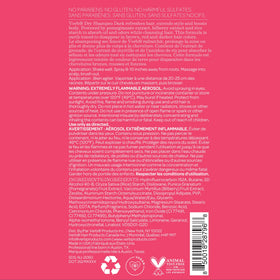 VERB spray applied to dark hair for instant oil absorption