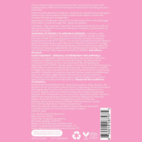 VERB dry shampoo light held in hand to show 5 oz size for travel convenience
