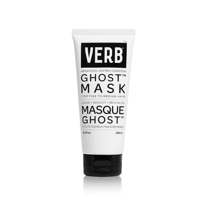 VERB Ghost jar front view showing label and lightweight treatment benefits