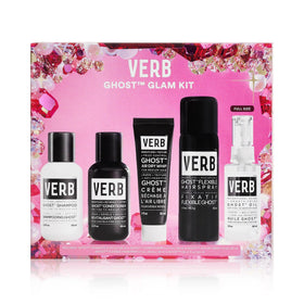 VERB front packaging showing full five-piece kit and travel sizes for convenience