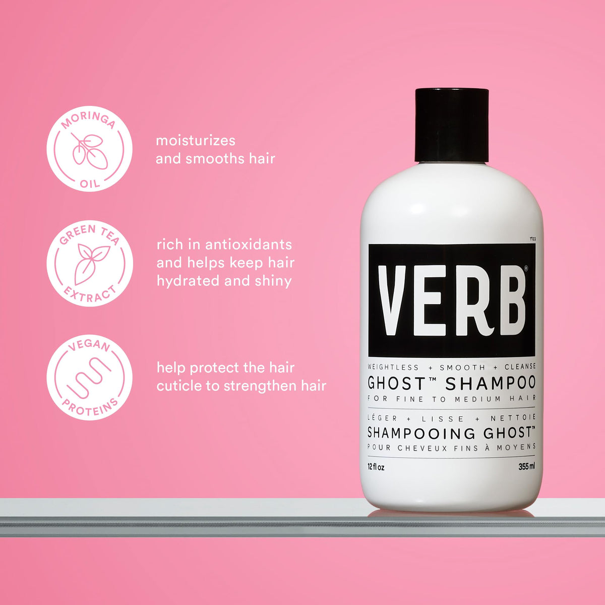 VERB Ghost Oil pipette close-up showing precise application and lightweight shine