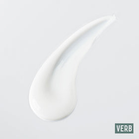 VERB Ghost Primer before and after hair comparison showing reduced frizz and shine