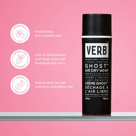 VERB Ghost Shampoo foam texture demonstrating gentle cleansing and lightweight lather