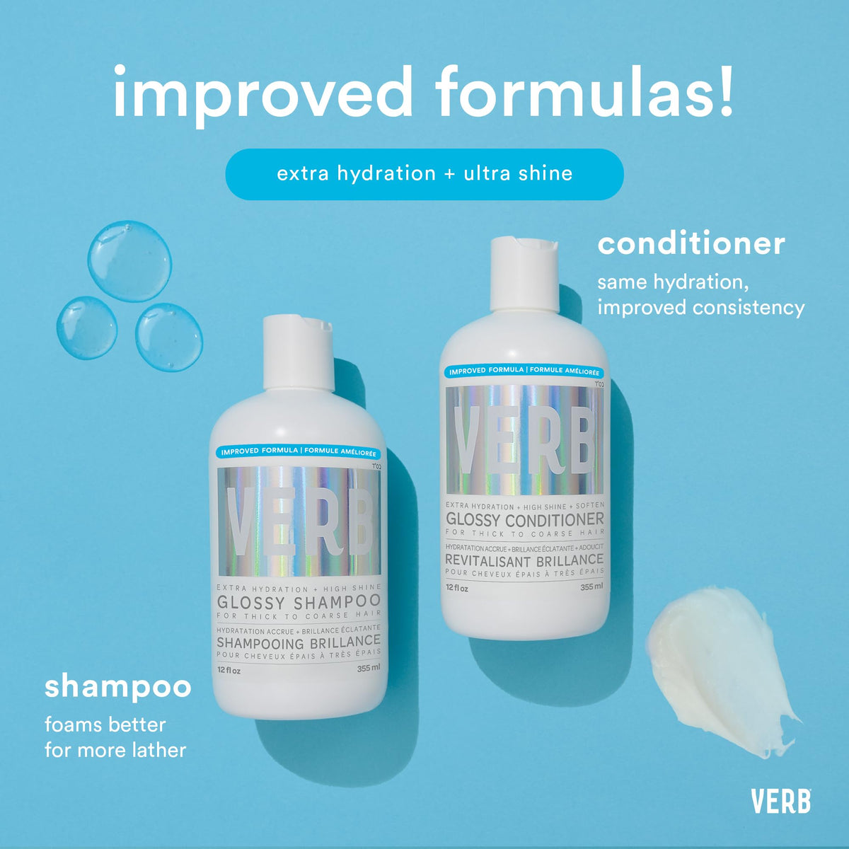 VERB bottle beside peach and rosehip visuals indicating nourishing ingredients benefit