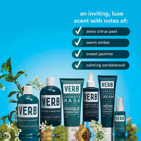 VERB babassu oil droplet illustrating deep hydration without weight benefit
