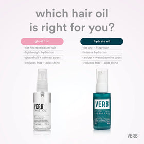 VERB oil texture on hand showing lightweight absorption and non-greasy finish
