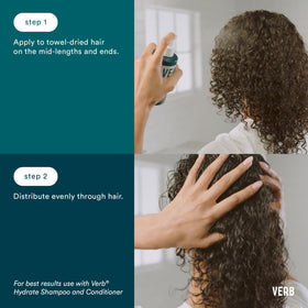 VERB mist spray close-up demonstrating even lightweight application benefit