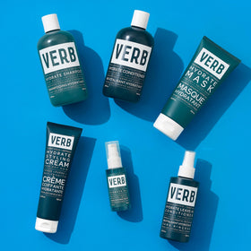 VERB ingredients label close-up highlighting argan and ceramides benefits