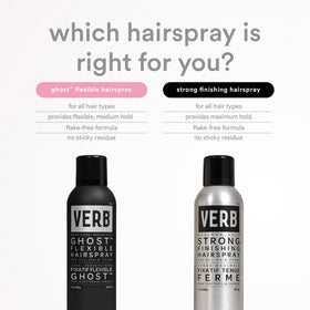 VERB fine mist spraying into hair for long-lasting hold benefit