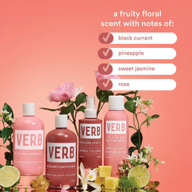 VERB mist on hand displaying lightweight texture for natural-feeling volume