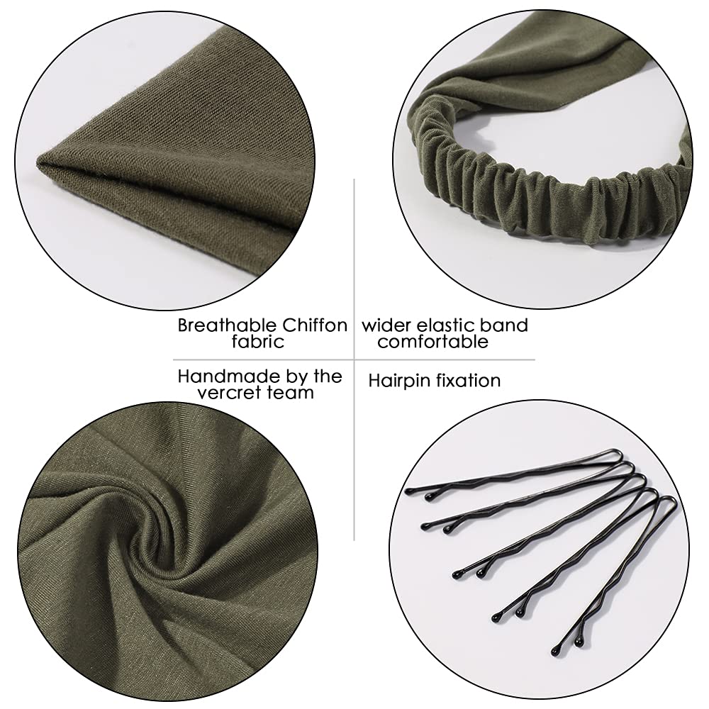 Vercret clip detail on band securing hair for non-slip benefit