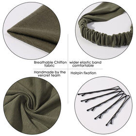 Vercret clip detail on band securing hair for non-slip benefit
